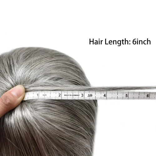 Vista 227 de Toupee para hombre 100% cabello humano real tupé para hombres 0.004 in piel de poliuretano para hombre, sistema de reemplazo de piezas de pelo