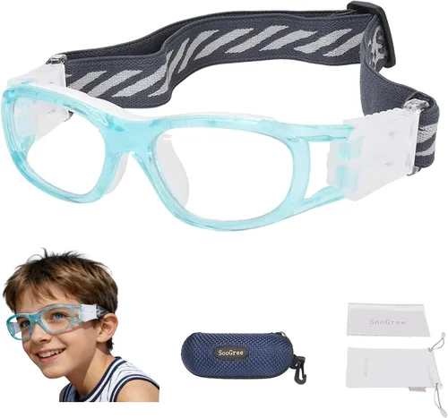 Vista 11 de N/A'' Gafas deportivas para niños, baloncesto, fútbol, entrenamiento, seguras, antiniebla, 7-12