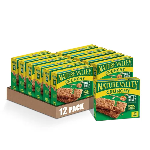 Vista 18 de Nature Valley Barras de granola crujientes, Apple Crisp, caja de edición limitada, 12 barras, 8.94 oz (6 bolsas)