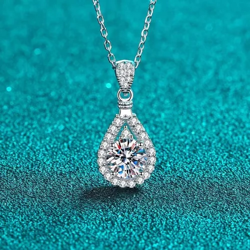 Vista 3 de Collares para mujer de plata 925 con colgante de circonita, regalos de cumpleaños para su madre y esposa