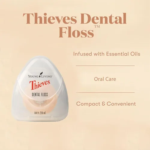 Vista 3 de Young Living Essential Oils - Hilo dental Thieves - 164 pies