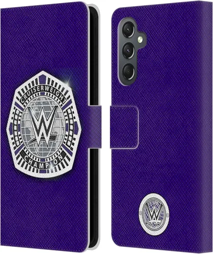 Vista 116 de Head Case Designs Officially Licensed WWE Cruiserweight Champion Title Belts Leather Wallet Case Compatible with Samsung Galaxy A07 4G Campeón