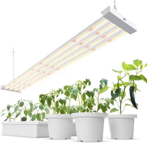Vista 16 de Barrina TX-L63 - Luces de cultivo de 3 pies para plantas de interior, 252 W (4 x 63 W), 4 paneles LED de cobertura más amplia, espectro completo