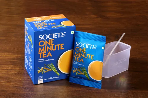 Vista 5 de Society One Minute Tea Premix - Sabor Masala, 10 sobres