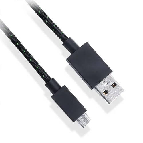 Vista 7 de Cable de carga micro USB trenzado de 8.9ft de largo para control de Microsoft Xbox One