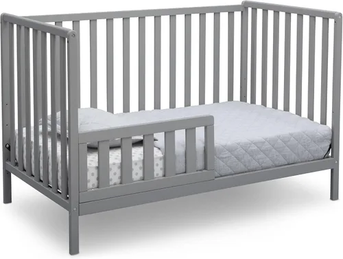 Vista 7 de Delta Children Heartland Cuna Convertible 4 en 1 - Certificado Greenguard Gold, Gris