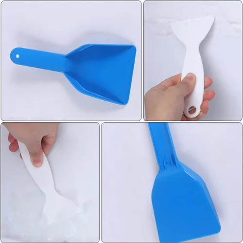 Vista 7 de INOOMP Gadgets domésticos Gadgets domésticos Gadgets domésticos 3 unids plástico frigorífico congelador raspador de hielo de plástico Congelador