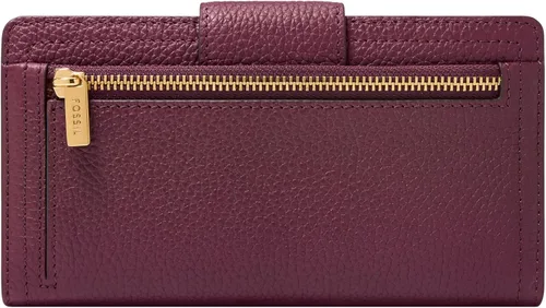 Vista 3 de Fossil Women's Logan Leather Wallet RFID Blocking Tab Clutch
