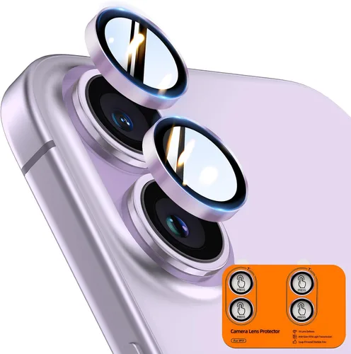 Vista 67 de TOCOL Protector de lente de cámara para iPhone 13 / iPhone 13 Mini vidrio templado HD individual resistente a los arañazos, accesorios compatibles
