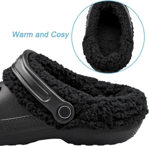 Vista 5 de Insertos de forro de piel para Croc de repuesto de forro polar mullido forro sherpa plantillas cálidas para invierno