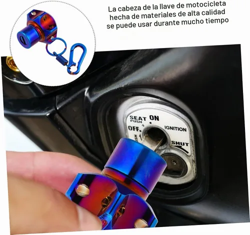 Vista 4 de WOONEKY Concha de Llave Modificada Accesorios De Motocicleta Funda de Llave de Motocicleta Concha con Llave de Seguridad Motocicleta Cabeza de Llave