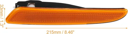 Vista 3 de uxcell Accesorios de marcadores de coche, carcasa de luz de marcador lateral, montaje de cubierta de lámpara de señal de giro No.A2118200921
