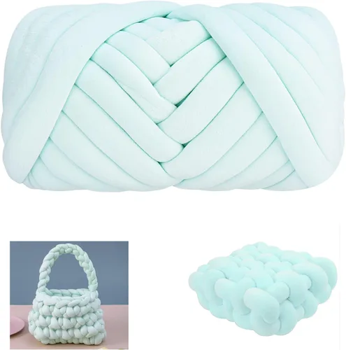 Vista 12 de Hilo de Algodón Grueso para Tejer con los Brazos Crochet Super Saver Jumbo Gigante Voluminoso Premier Hilo para Hacer Mantas para Casa de Mascotas