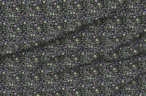 Vista 4 de Spoonflower Tela: 420 cachemira grande de marihuana con estampado de cachemira en tela de gasa, cuarto grueso, vestidos de moda, decoración del hogar