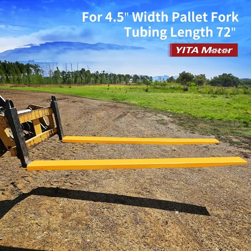 Vista 2 de YITAMOTOR Extensiones de carretilla elevadora de 72 pulgadas de largo y 4.5 pulgadas de ancho, alcance extensor de horquilla de acero resistente, 1