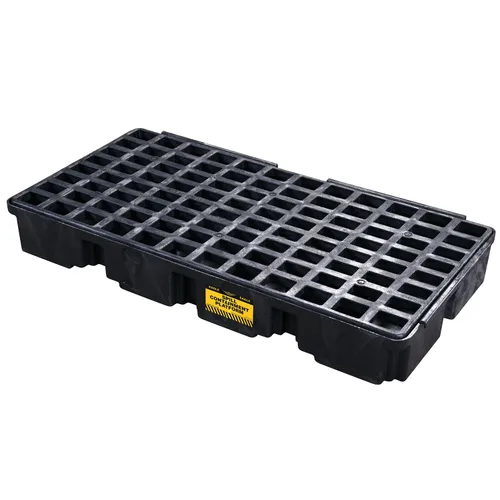 Vista 16 de Eagle Plataforma modular para derrames de un tambor, 26.25"x26"x6.5", sumidero de 15 galones, bandeja de contención de capacidad de carga de 2,000
