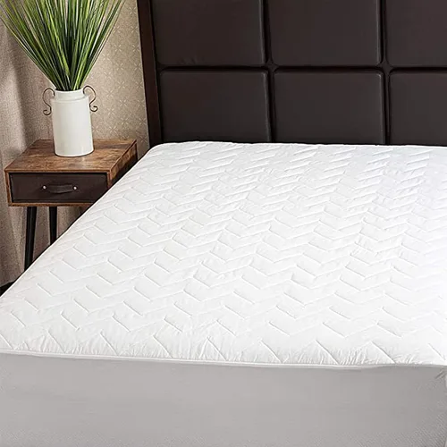 Vista 11 de Waterguard protector para colchón, guateado, ajustado, 100% de algodón, Algodón plastificado, Blanco, gemelo