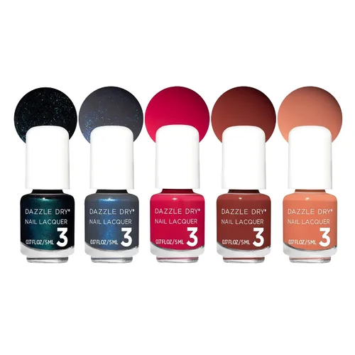 Vista 20 de Mini Flight Dazzle Dry – Afterparty – 5 mini lacas Juego de esmaltes de uñas de 5 piezas · Secado rápido · Larga duración · Manicuras no tóxicas