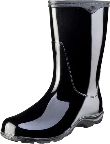 Vista 21 de Sloggers Waterproof Garden Rain Boots for Women - Cute MidCalf Boots Negro