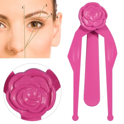 Vista 2 de Sonew 1 regla de cejas para maquillaje herramienta de medición simétrica de cejas