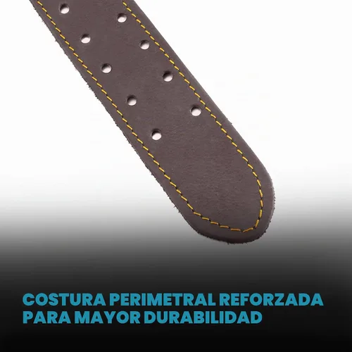Vista 4 de OX Cinturón de herramientas de cuero de grano completo Pro S/M de 3 pulgadas de ancho con cinturón de construcción de doble costura con remaches