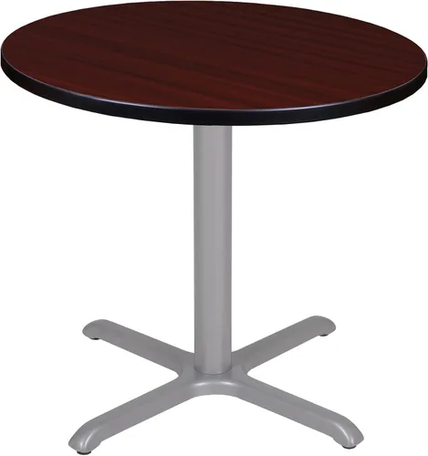 Vista 11 de Regency Cain - Mesa de descanso redonda con base en X de 36 pulgadas, color cereza Cereza/Negro