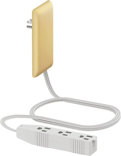 Vista 31 de LIDER LWE3-315-BK - Extensor de toma de corriente de cara plana con 3 receptáculos, enchufe de pared ultrafino, regleta de alimentación con cable