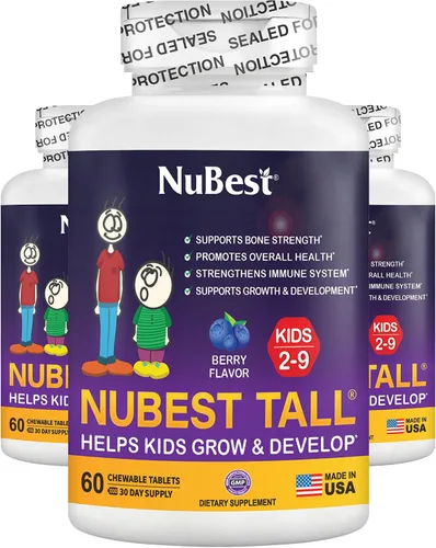 Vista 5 de NuBest Tall Kids - Ayuda a los niños a crecer y desarrollarse saludablemente - Apoyo a la inmunidad y la fuerza ósea - Multivitaminas y minerales