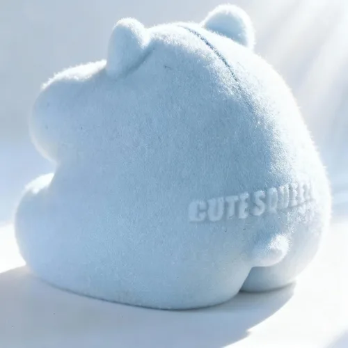 Vista 7 de Handmade Taba Squishy Hamster Toy, Cute Squishy Stress Relief Fidget Toy Azul