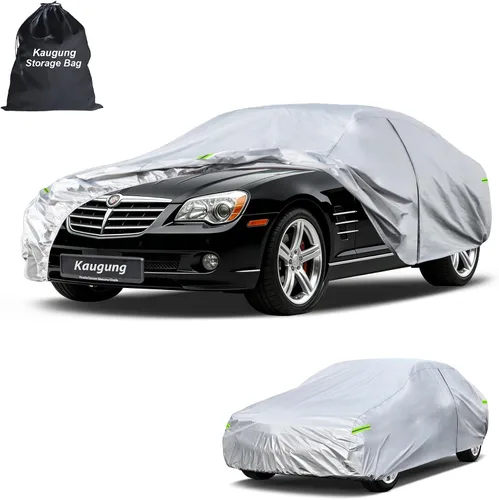Vista 132 de Kaugung Funda para Coche de Ajuste Personalizado BMW Serie 3 E30 (1982-1994), 7 Capas Resistente al Viento Todo Clima Impermeable Cubierta Exterior