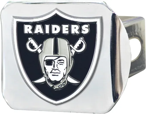 Vista 4 de FANMATS NFL Unisex-Adult Chrome & Color Logo Negro