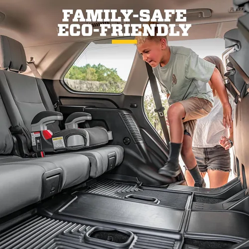 Vista 6 de Husky Liners Alfombrillas Weatherbeater Compatible con Chevrolet Silverado y GMC Sierra 1500 2019-2026, Nuevo Cuerpo y Silverado/Sierra 2022-2026