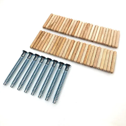 Vista 3 de ReplacementScrews Kit de hardware compatible con IKEA KALLAX 4 x 4 estante 003.601.44 - Todos los tornillos (104321) y clavijas (101339) All