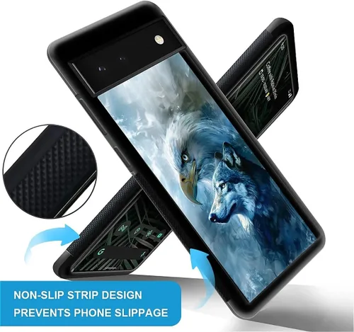Vista 966 de Compatible con Google Pixel 4A 5G Mobile Case Creative Acrylic Panel trasero Silicona Protección Grip especialmente diseñado para Google Pixel 4A 5G
