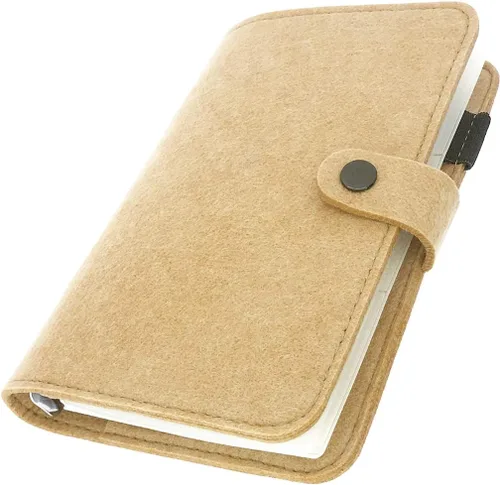 Vista 32 de Carpeta de fieltro A5 con páginas y juego de bolsillos para carpeta, color menta aguamarina