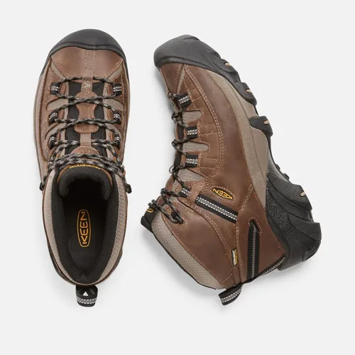 Vista 7 de KEEN Targhee II Botas de senderismo impermeables para hombre, AlcatrazFired Brick