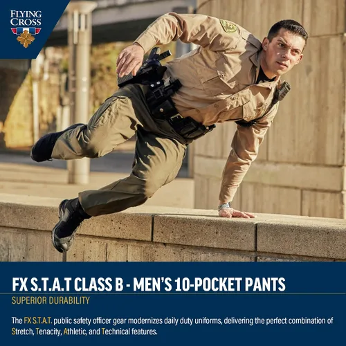 Vista 5 de FX STAT - Pantalones para hombre para policía, sheriff, bomberos, EMS, paramédico, clase B, 10 bolsillos