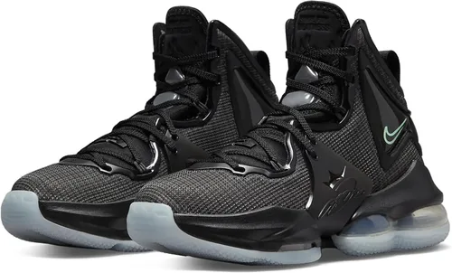 Vista 2 de Nike Lebron 19 (GS) - Tenis de baloncesto para niños, negro, rojo (BlackBlack-university Red)