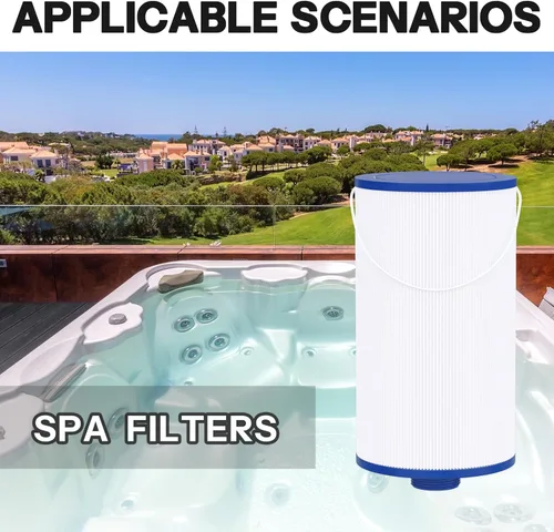 Vista 7 de Filtro de spa Wowreed compatible con FC-2402, 303279, Free Flow, AquaTerra, filtro de spa para jacuzzi Fantasy, rosca más fina de 1 1/2", paquete