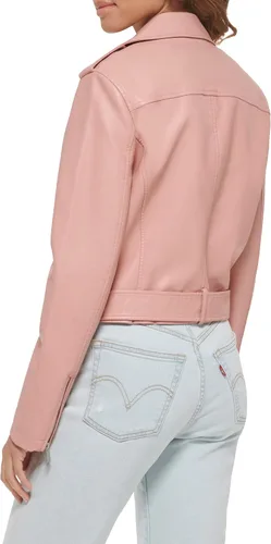 Vista 2 de Levi's Women's Belted Faux Leather Moto Jacket (Regular & Plus Size)