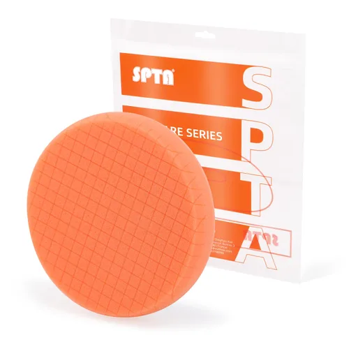Vista 10 de SPTA - Almohadilla verde de corte grueso de 3.5 pulgadas para placa de respaldo de 3 pulgadas (80 mm), esponja de pulido ideal para pulir