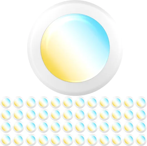 Vista 8 de Discos de luz LED descendente de 5/6 pulgadas, 15 W 4 unidades, multicolor