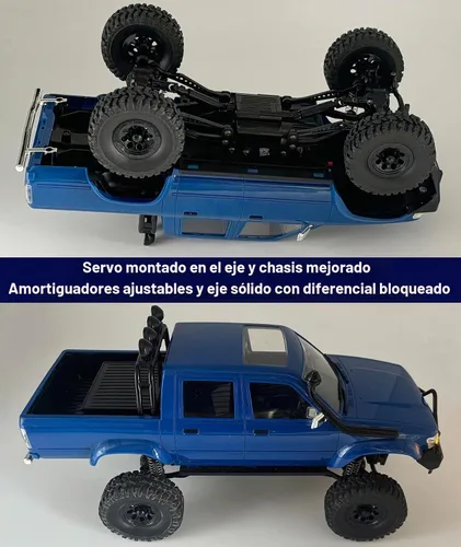 Vista 6 de HLSFWDRIVE WPL C64-1 RC Crawler 4x4 RC Camión RC Escala 1/16 Off Road