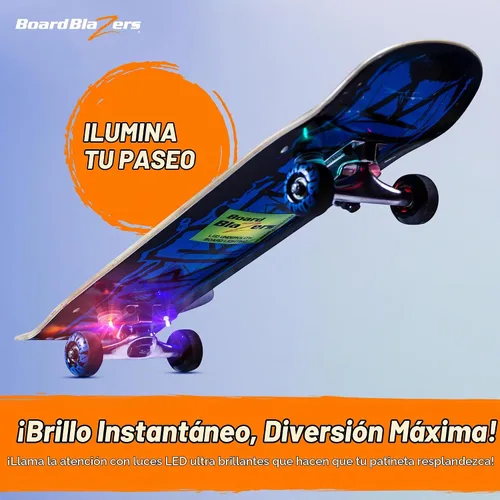Vista 2 de Board Blazers Luces LED para Skateboard con Efecto Underglow - Regalo Ideal para Skateboard - Luz LED Perfecta para Longboard o Luz para Scooter