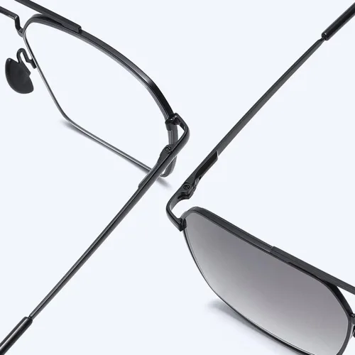 Vista 6 de Gafas de lectura para exteriores 2.0, lentes de sol fotocromáticas progresivas multifocal, lector de computadora, lentes de marco de metal negro