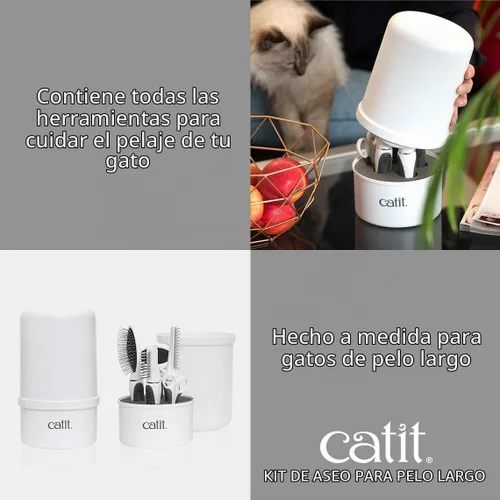 Vista 4 de Catit Senses 2.0 - Kit de aseo para gatos de pelo largo
