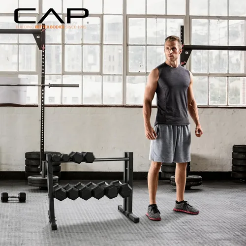 Vista 5 de Estantería para mancuernas CAP Barbell de 24 pulgadas, útil para bolas medicinales y pesas rusas