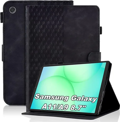 Vista 46 de Funda para Samsung Galaxy Tab S6 Lite 2024/2022/2020 de 10.4 pulgadas SM-P620/P625/P610/P613/P615/P619 de piel sintética, funda magnética con Negro