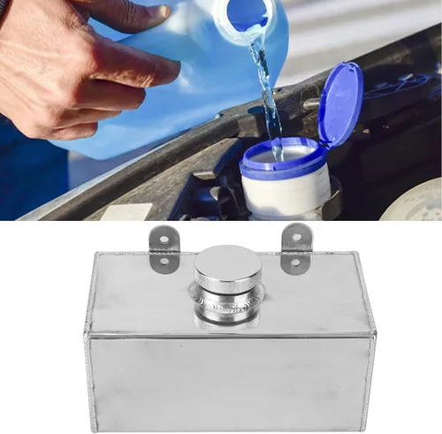 Vista 5 de Arandela del parabrisas, botella de aluminio de la lavadora del parabrisas 2L Pulido Intercooler Spray Universal piezas del coche