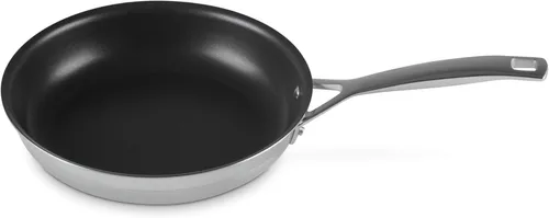 Vista 2 de Le Creuset Sartén antiadherente para tortilla de acero inoxidable de tres capas de 9-1/2 pulgadas